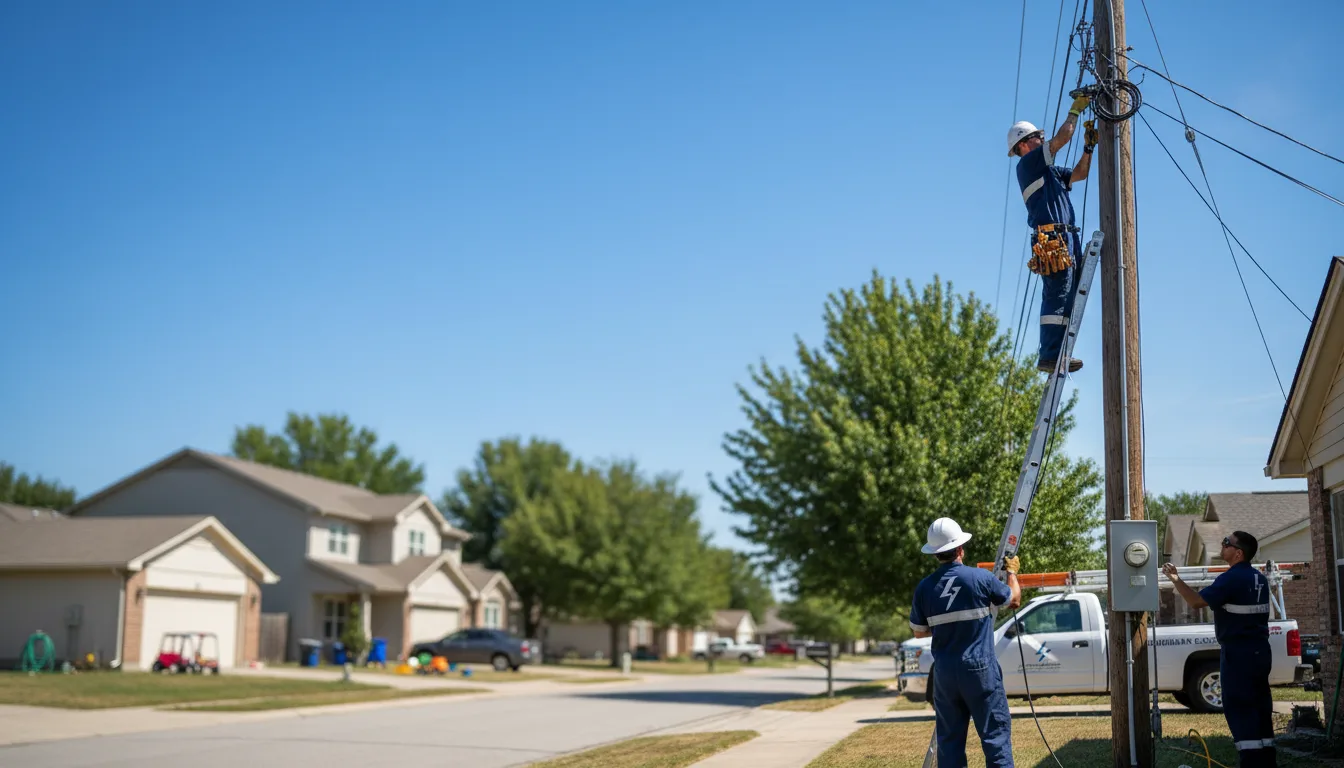 Residential electrician providing installation services in Winona, MS